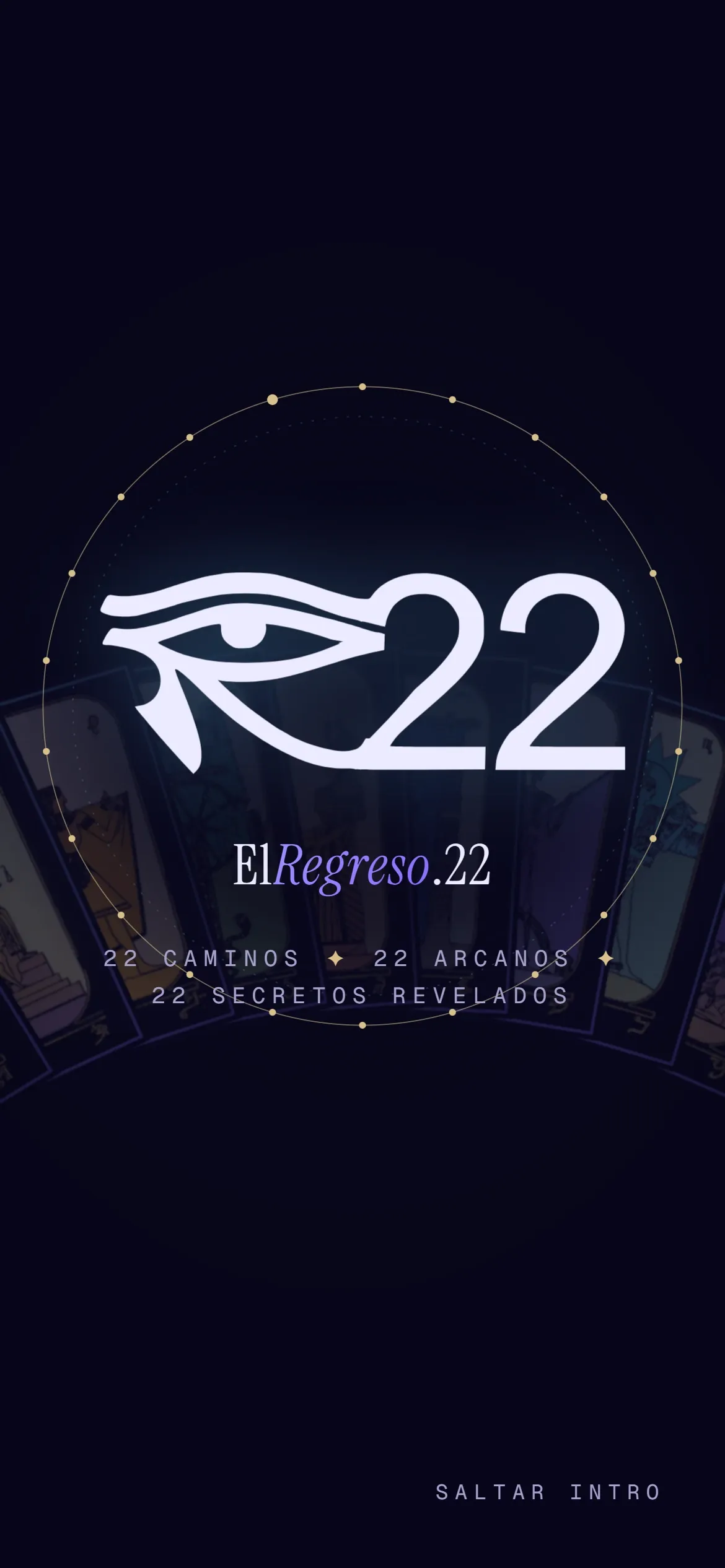 ElRegreso.22 en el celular, bajando por la portada