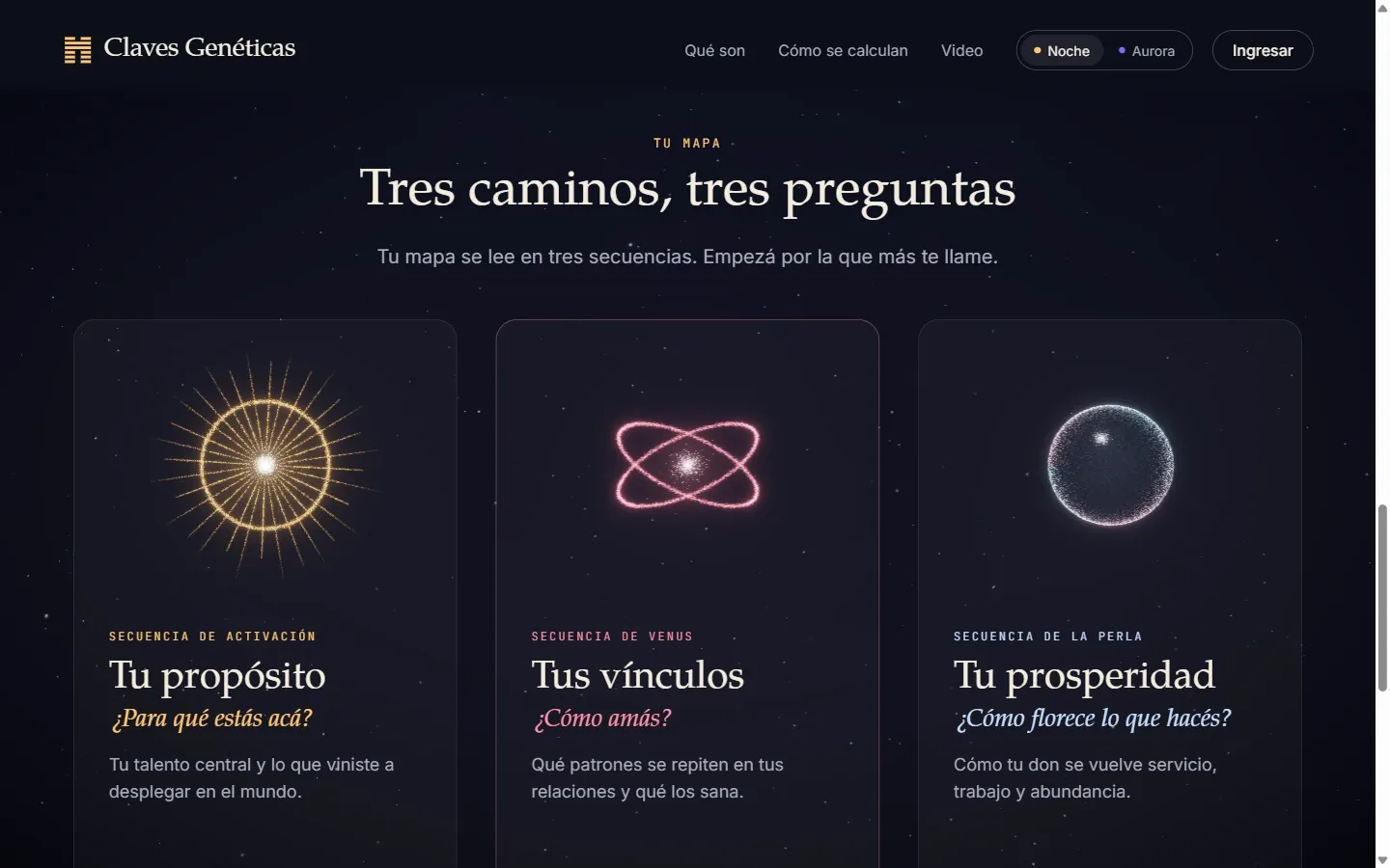 Claves Genéticas en la compu: «Tres caminos, tres preguntas»: tu propósito, tus vínculos y tu prosperidad