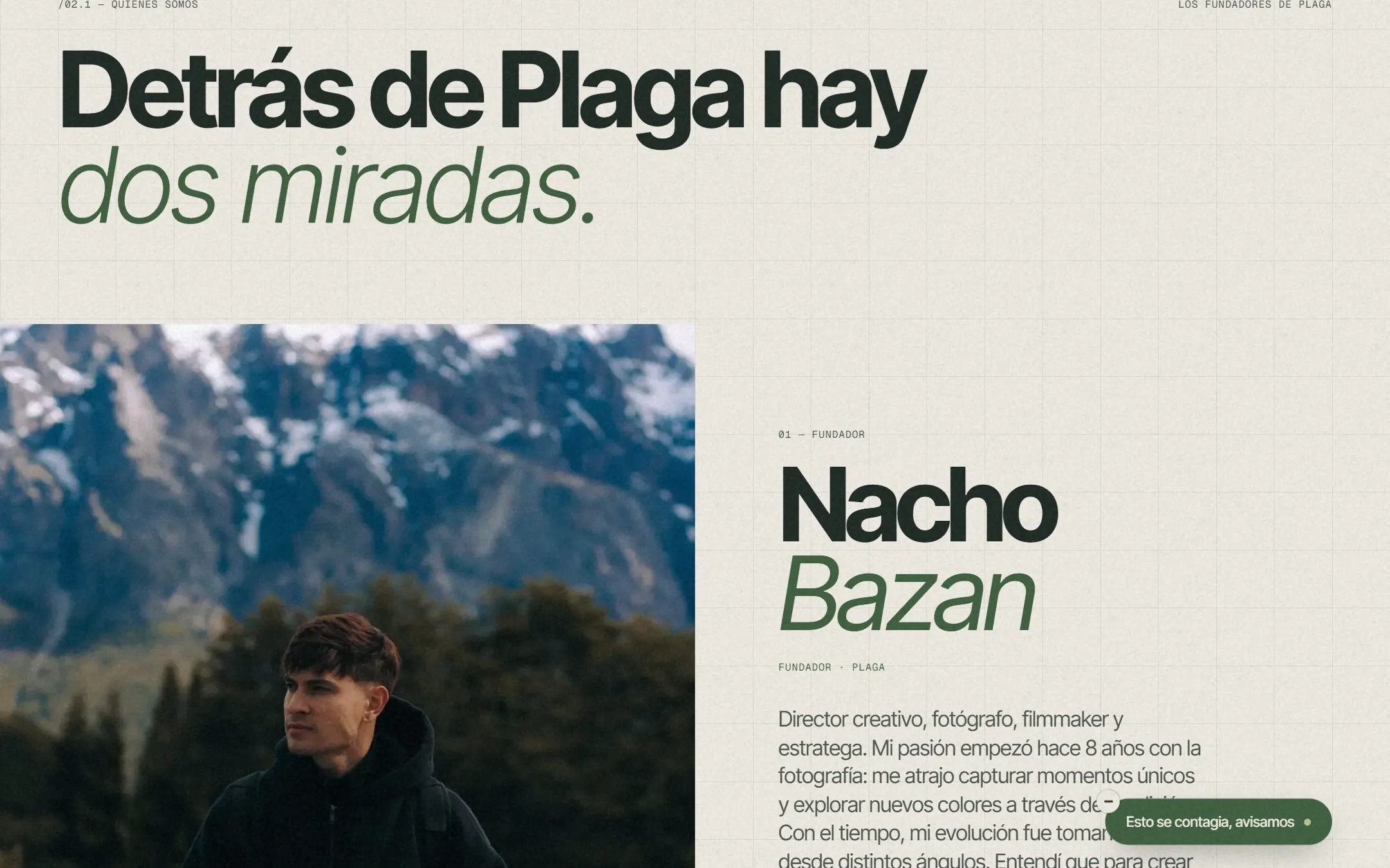 proyectoplaga.com en la compu: «Detrás de Plaga hay dos miradas», la sección de los fundadores
